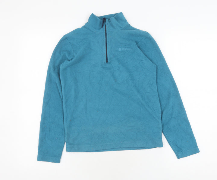 Mountain Warehouse Boys Blue 1/2 Zip Sweatshirt Fleece 9 Years