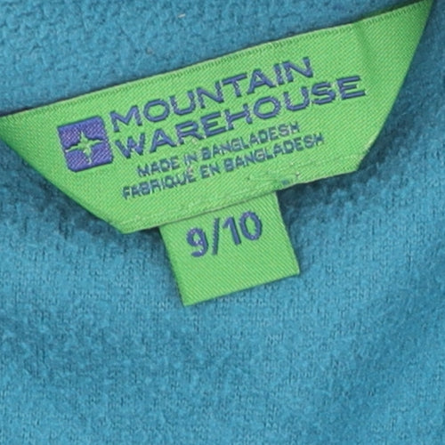 Mountain Warehouse Boys Blue 1/2 Zip Sweatshirt Fleece 9 Years