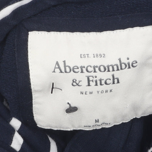 Abercrombie & Fitch Women's Blue Hooded Jacket M Casual
