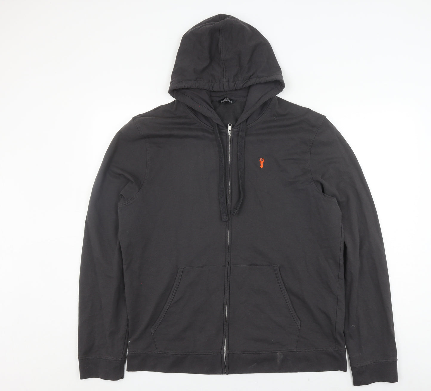Next Men's Black XL Hooded Full Zip Casual Jacket