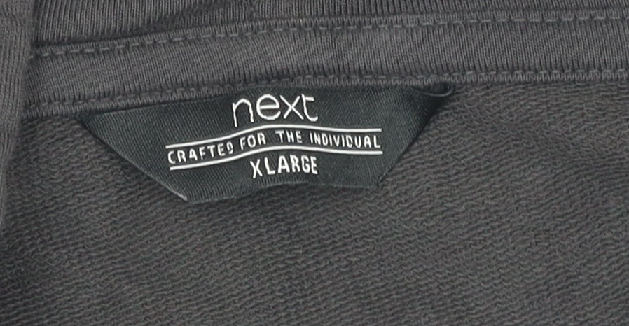 Next Men's Black XL Hooded Full Zip Casual Jacket