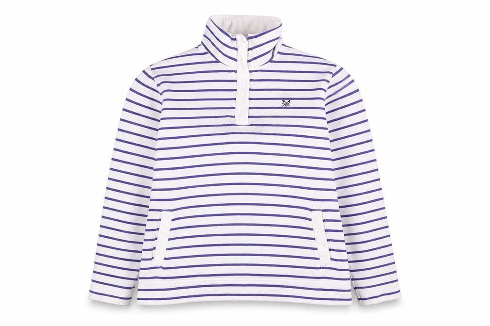Front view of Crew Clothing Women's Purple Sweatshirt, size 12