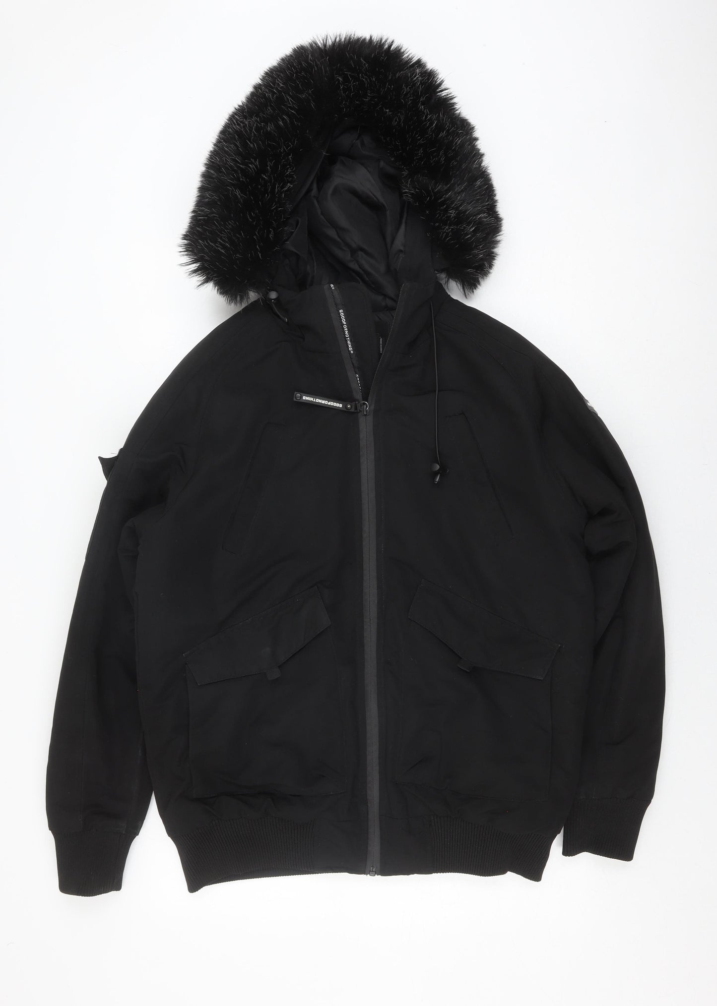 Goodfornothing Men's Black Bomber Jacket - Size S