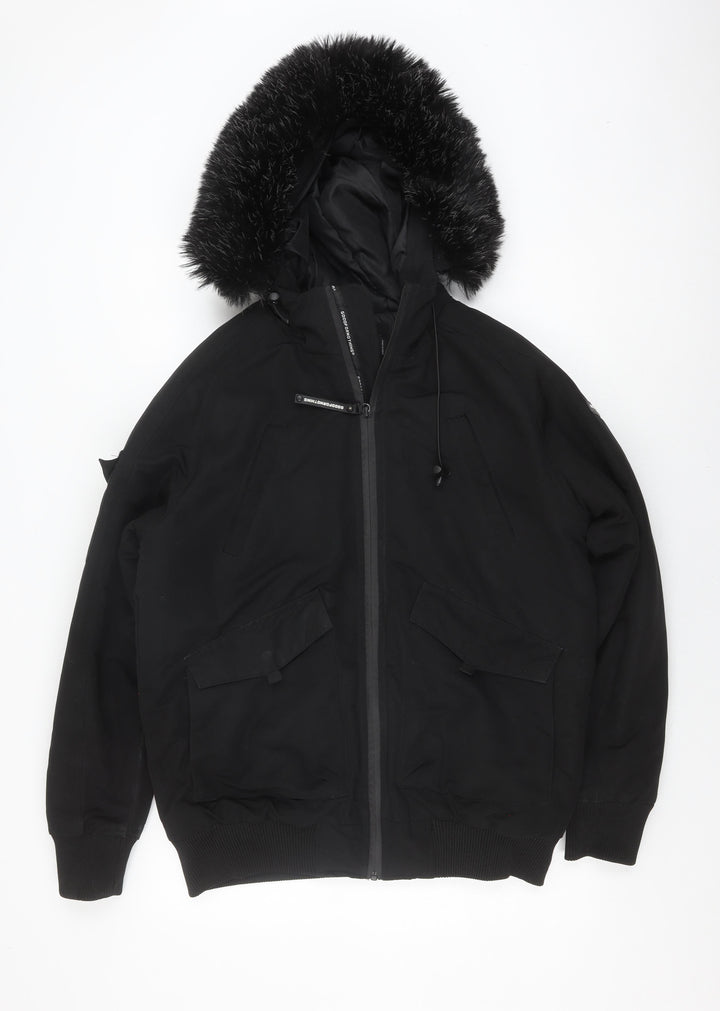 Goodfornothing Men's Black Bomber Jacket - Size S