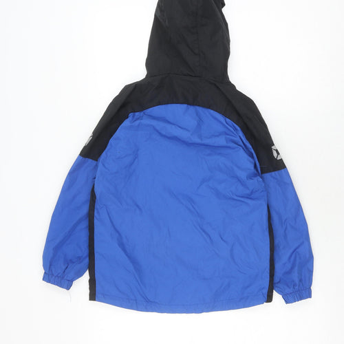 Stanno Boys Blue Windbreaker Jacket Size 11 Hooded