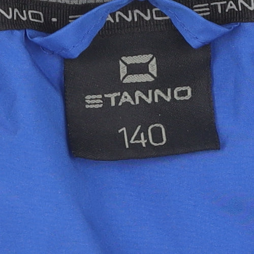Stanno Boys Blue Windbreaker Jacket Size 11 Hooded