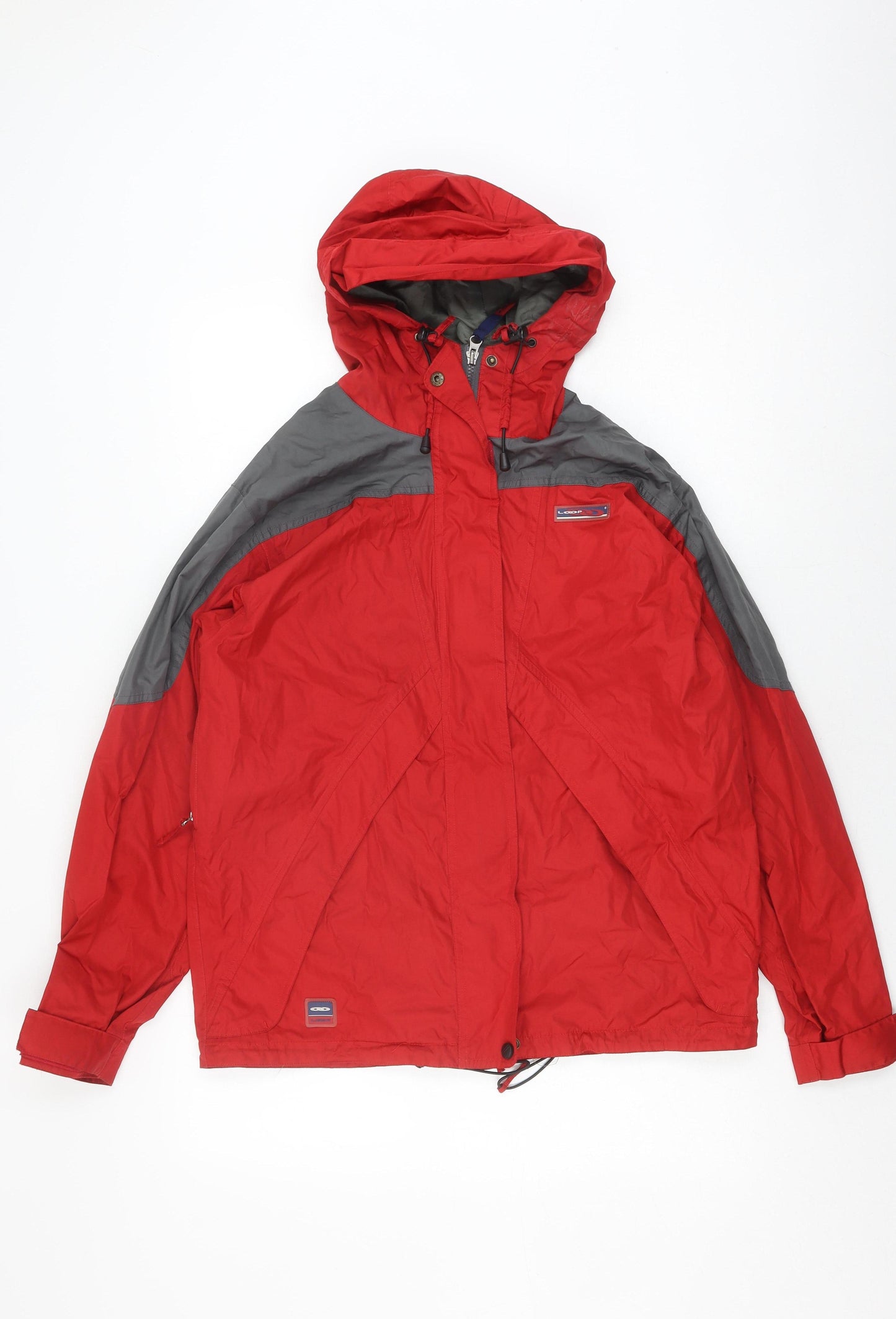 Loop Men's Red Rain Coat Jacket M Hooded Outdoor