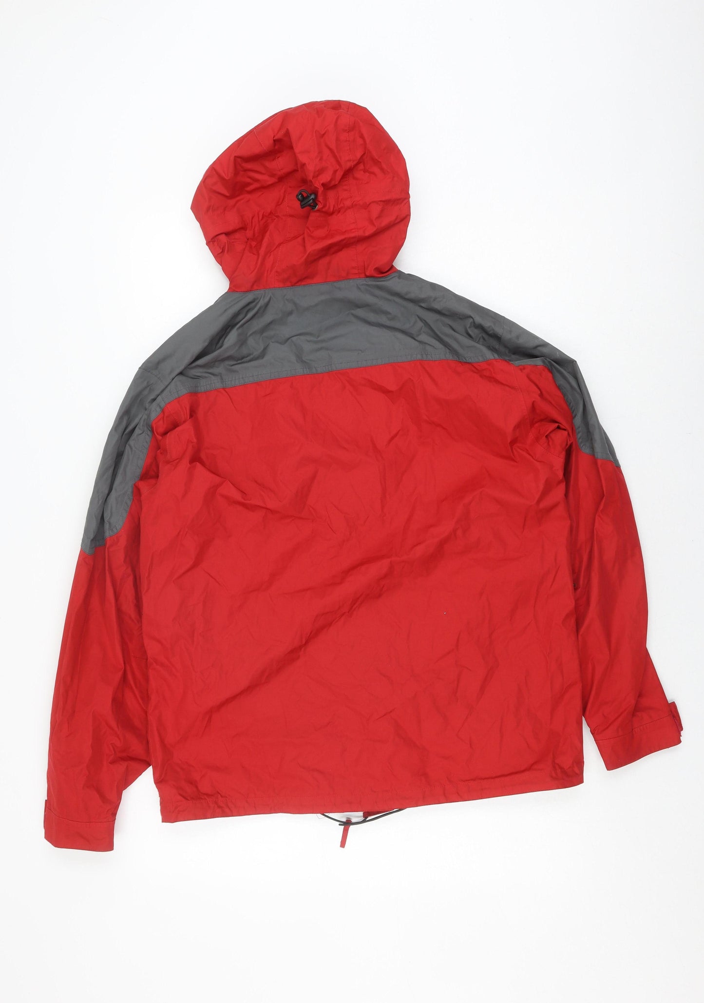 Loop Men's Red Rain Coat Jacket M Hooded Outdoor