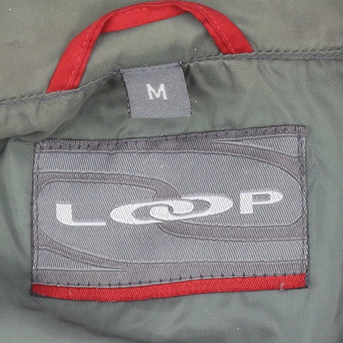 Loop Men's Red Rain Coat Jacket M Hooded Outdoor