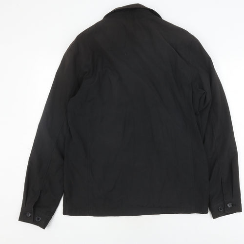 Thomas Nash Men's Black Zip Jacket, Size S, Cotton Blend