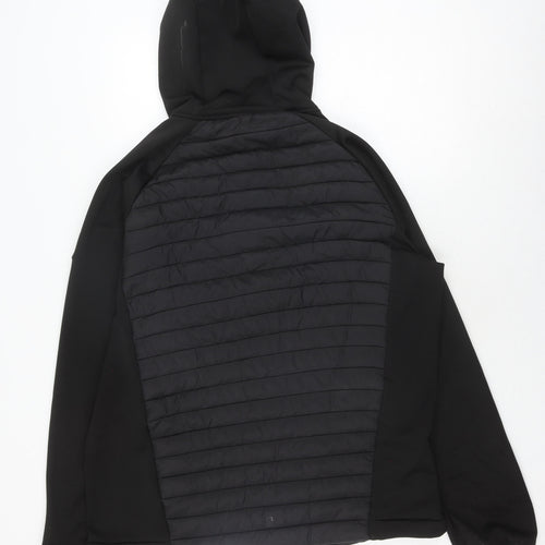 Regatta Men's XL Black Puffer Jacket Hooded Outdoor