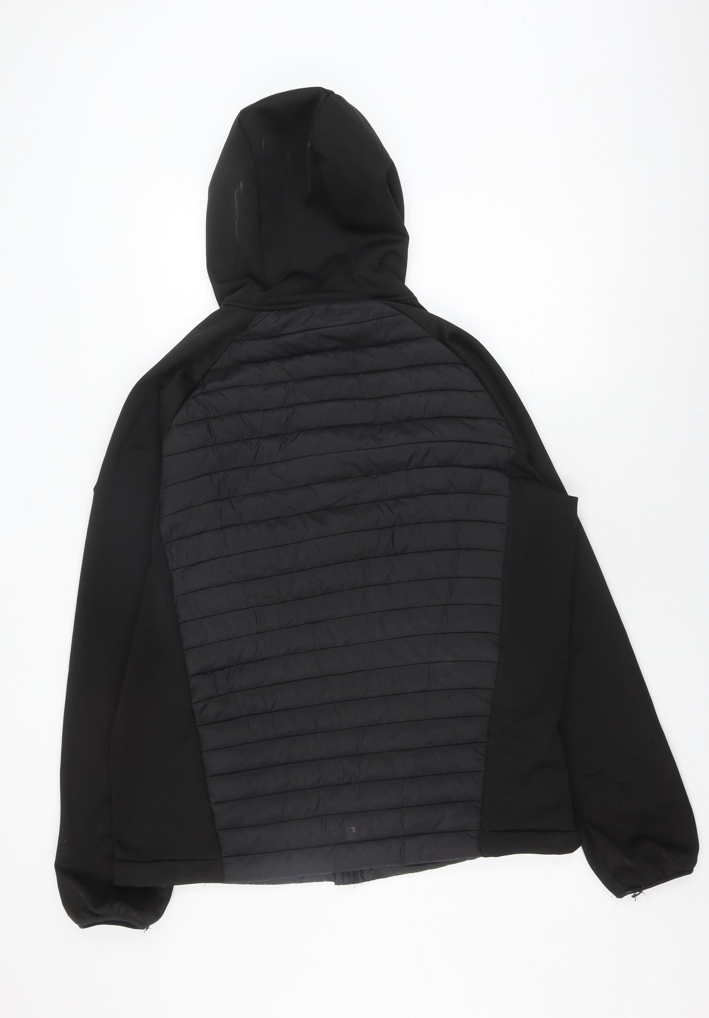 Regatta Men's XL Black Puffer Jacket Hooded Outdoor
