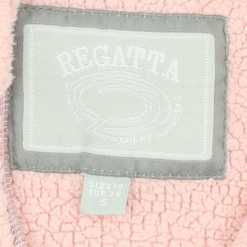 Regatta Women Pink Full Zip Fleece Hoodie Size 10