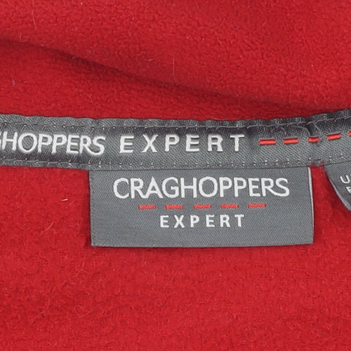 Craghoppers Women's Red Full Zip Fleece Hoodie Size 8