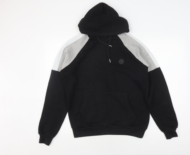 Soul Star Men's Black Pullover Hoodie, Size S