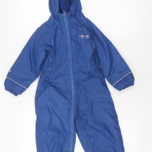 Regatta Unisex Kids Blue Snowsuit 10 Hooded Winter Lined
