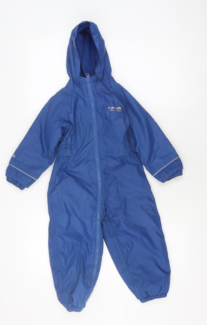 Regatta Unisex Kids Blue Snowsuit 10 Hooded Winter Lined