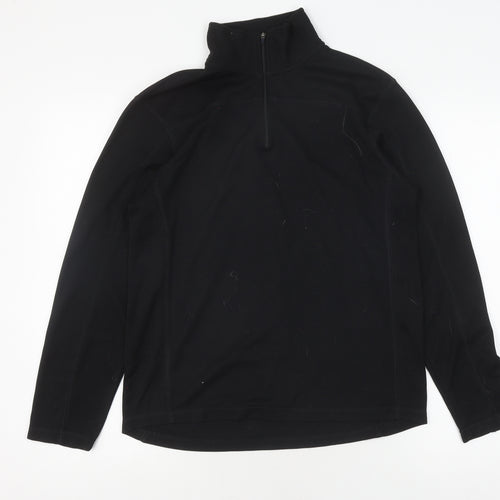 GAP Men's Athletic Fit Black Pullover Sweatshirt S
