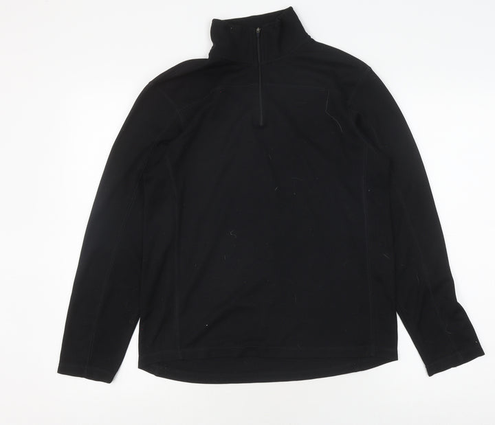 GAP Men's Athletic Fit Black Pullover Sweatshirt S