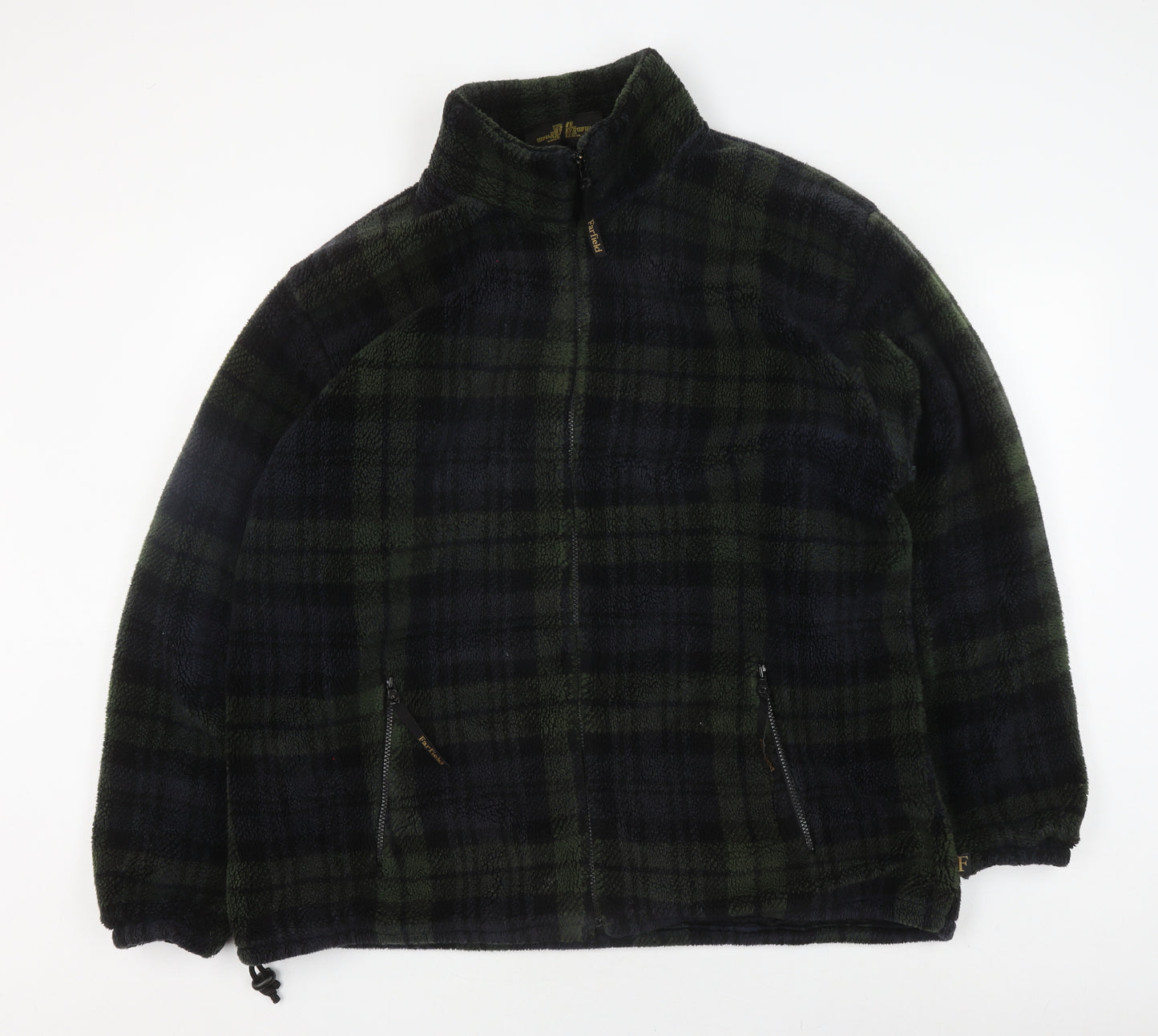 Farfield Original Men's Green Black Fleece Jacket 2XL