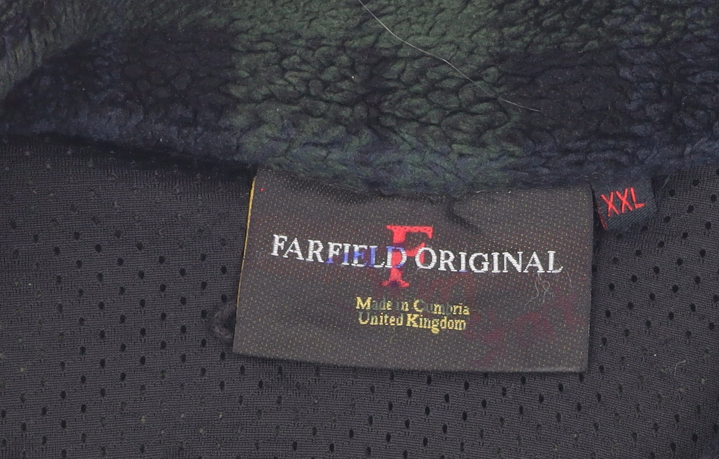 Farfield Original Men's Green Black Fleece Jacket 2XL