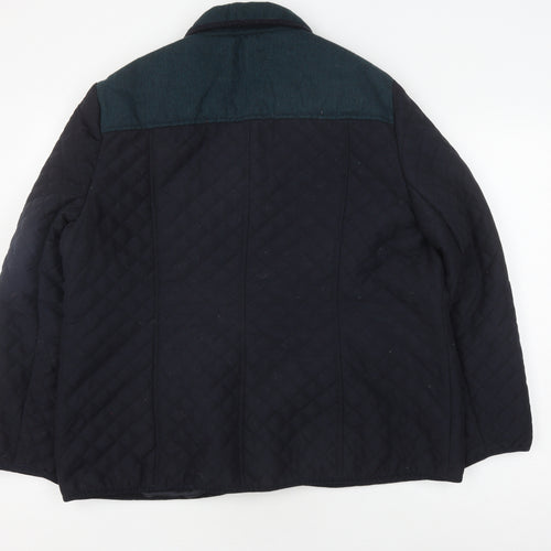 EWM Women's Black Quilted Jacket, Size 2, Classic Style