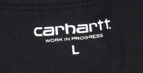 Carhartt Men's Black Graphic Logo T-Shirt L