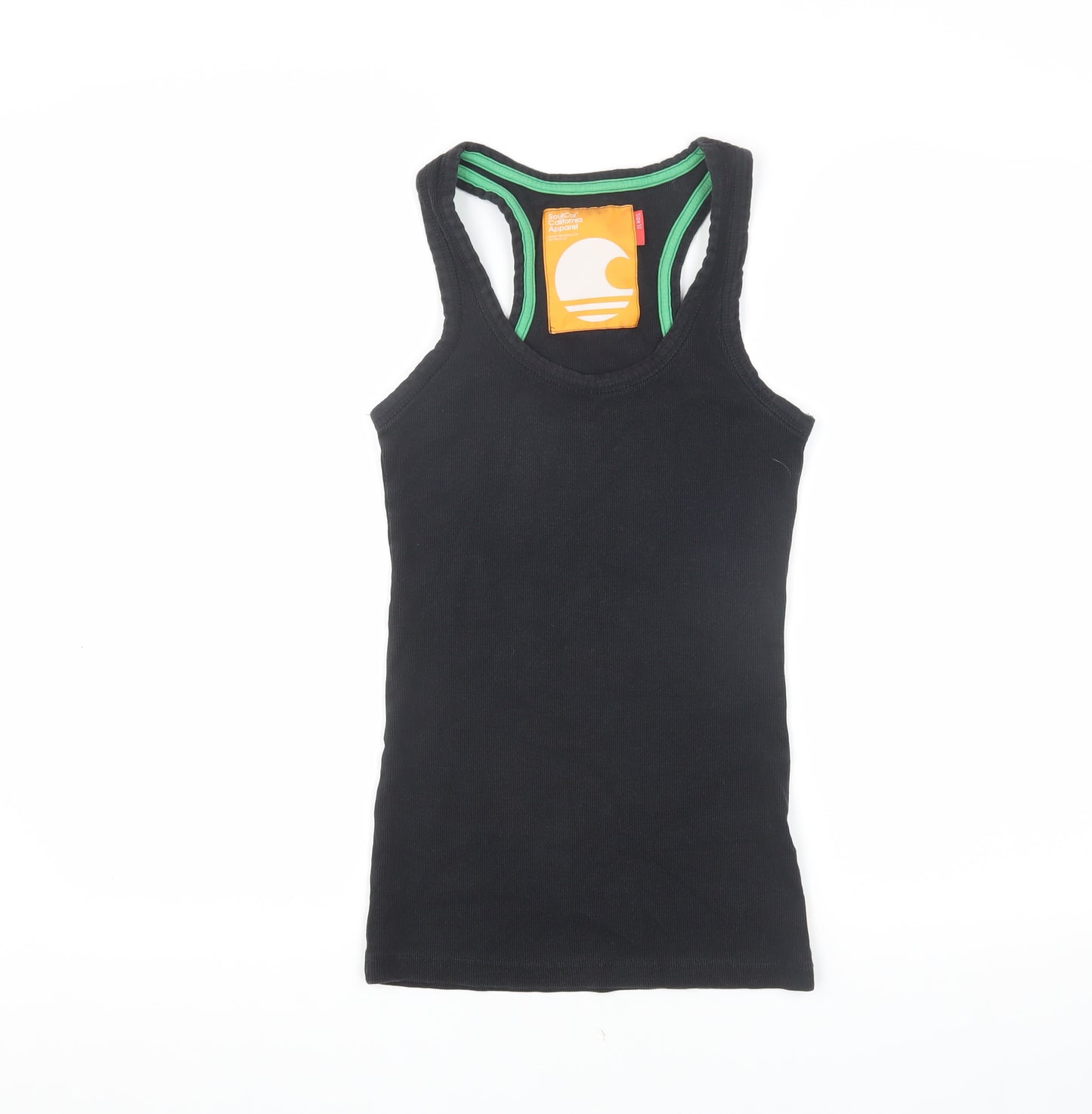 SoulCal Women's Black Tank Top Size 10 Slim Fit