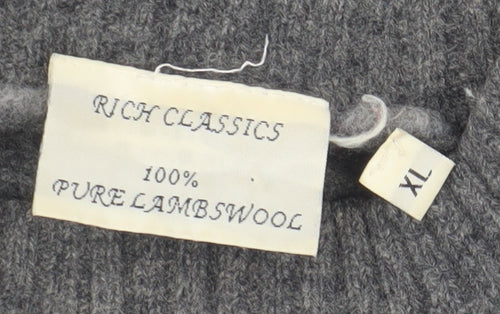 Rich Classics Grey Wool Jumper Women's XL