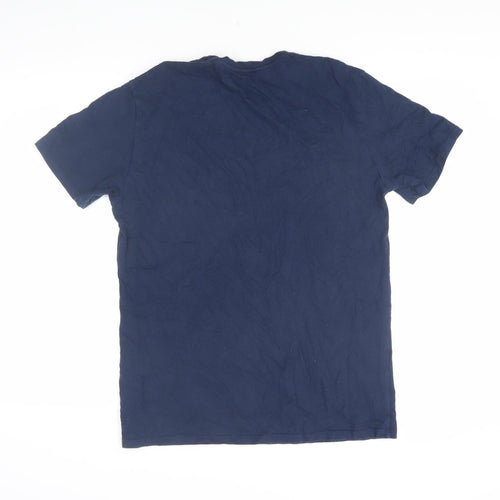 Levi's Men's Blue Medium Logo Crew Neck T-Shirt