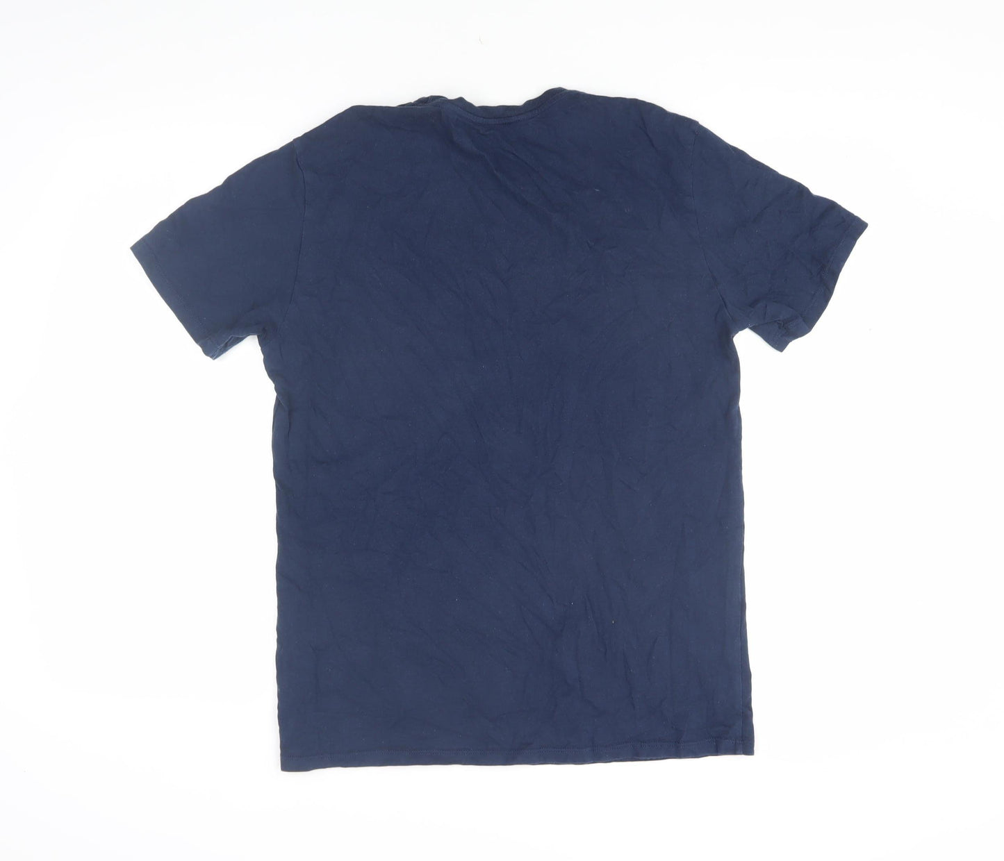 Levi's Men's Blue Medium Logo Crew Neck T-Shirt