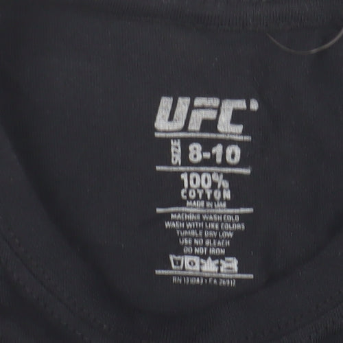 UFC Boys Black Graphic T-Shirt 8-10 Years