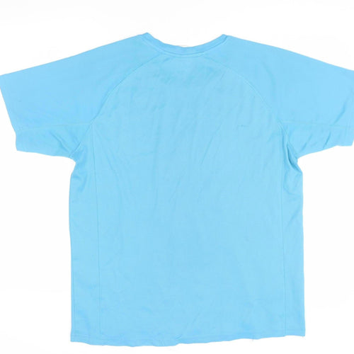 Puma Unisex Blue Running T-Shirt M Lightweight Logo