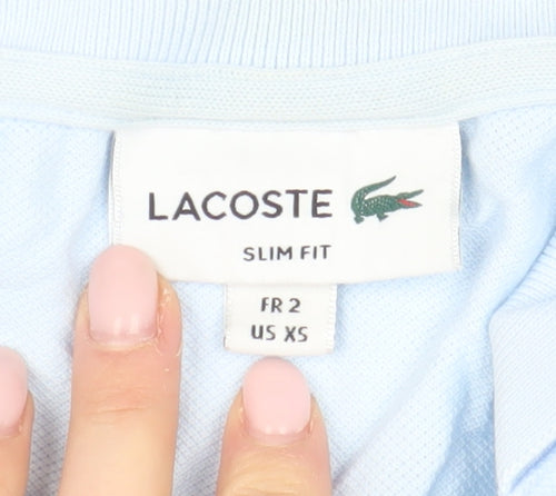 Lacoste Women's Blue Polo Shirt XS Slim Fit