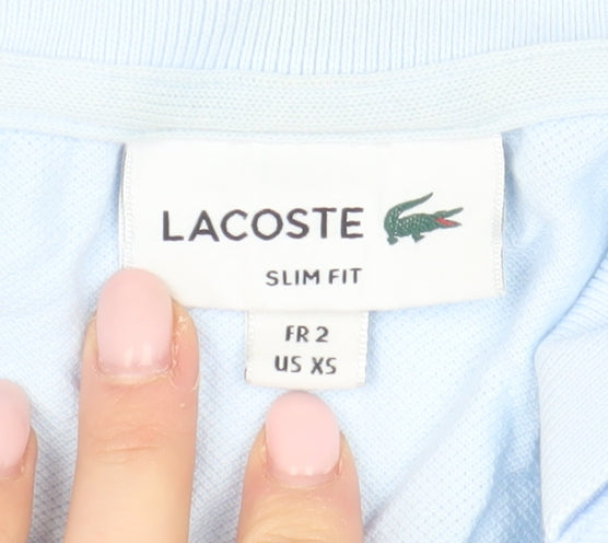 Lacoste Women's Blue Polo Shirt XS Slim Fit