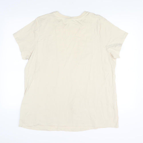 Disney Women's Beige T-Shirt, Size 20, Animal Print