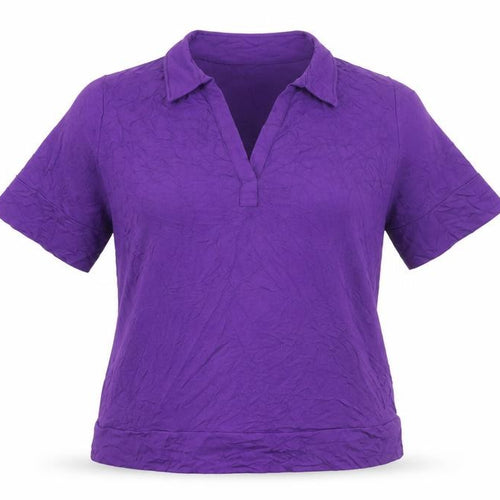 Long Tall Sally Women's Purple Polo Shirt, Size L
