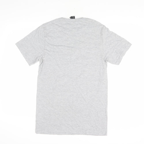 Gildan Men's Grey Graphic Print T-Shirt, Size S