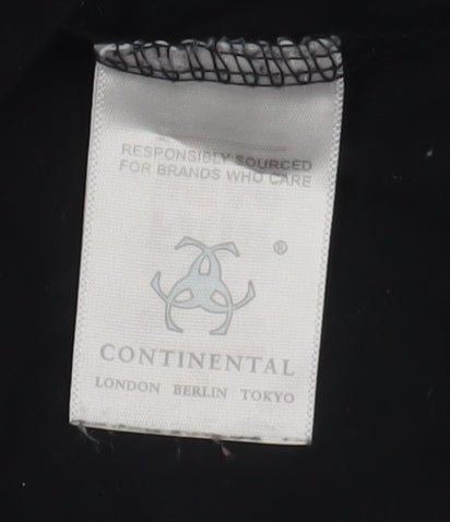 Continental Men's Black M T-Shirt with Logo