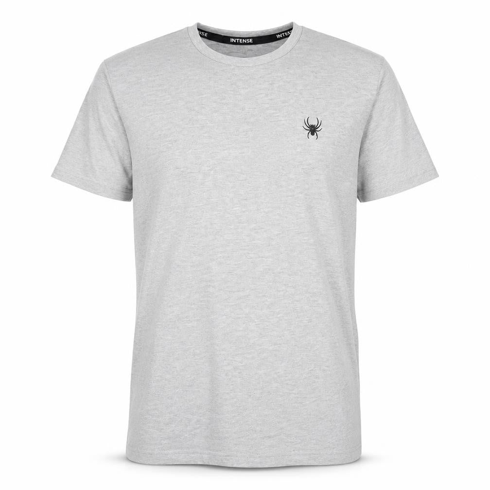 Intense Men's Grey Crew Neck Short Sleeve T-Shirt, Size S