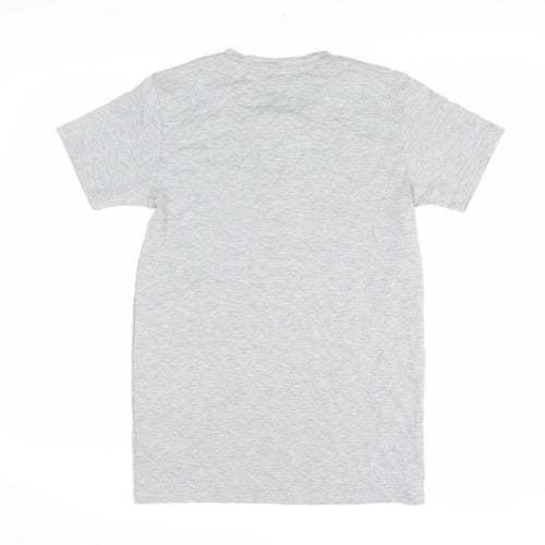 Intense Men's Grey Crew Neck Short Sleeve T-Shirt, Size S