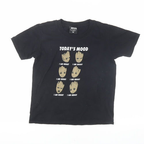 Absolute Cult Black Groot Graphic T-Shirt - Girls M