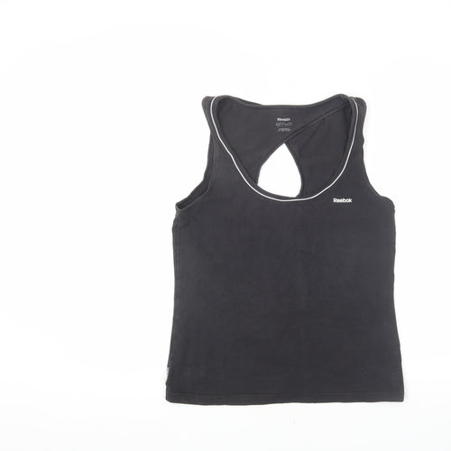 Reebok Women's Black Tank Top, Size L, Casual Wear