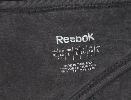 Reebok Women's Black Tank Top, Size L, Casual Wear
