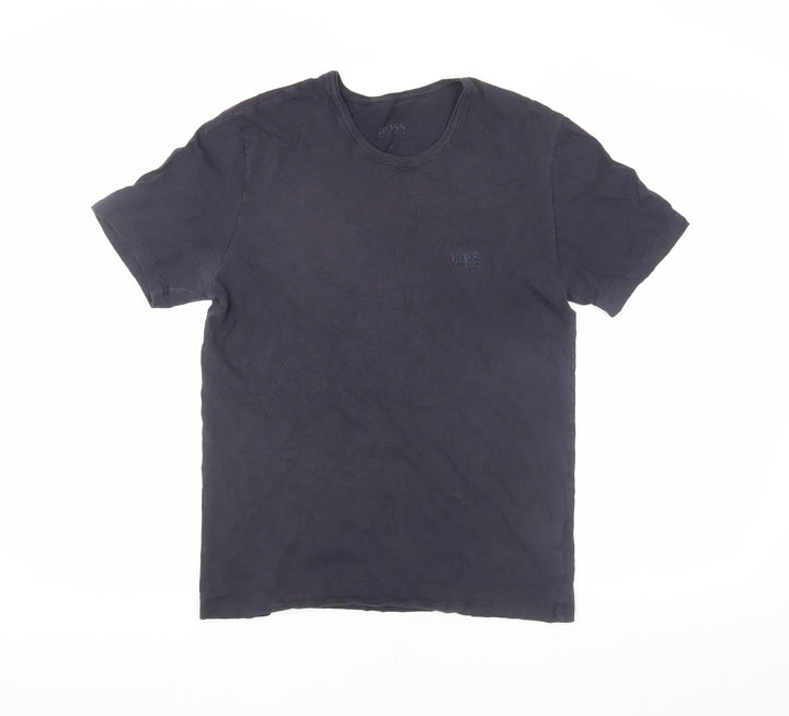 Hugo Boss Men's Black T-Shirt M Crew Neck Logo