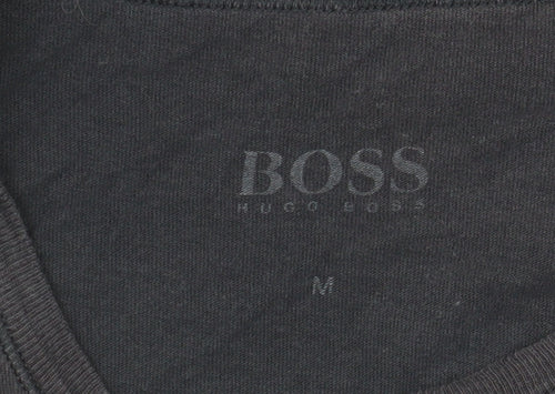 Hugo Boss Men's Black T-Shirt M Crew Neck Logo