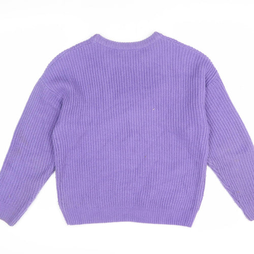 Red Herring Women's Purple Jumper Size 14