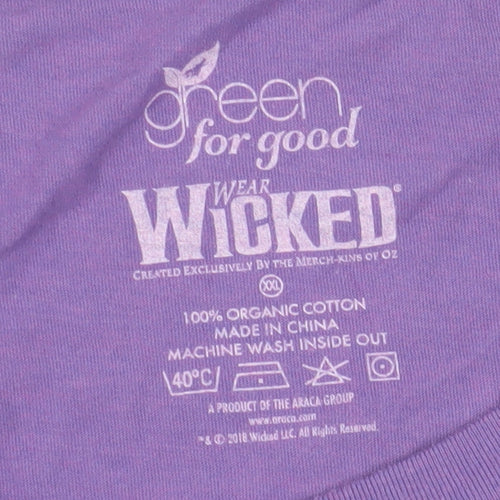Green For Good Unisex Purple Musical T-Shirt XXL