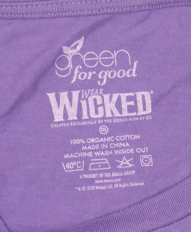 Green For Good Unisex Purple Musical T-Shirt XXL