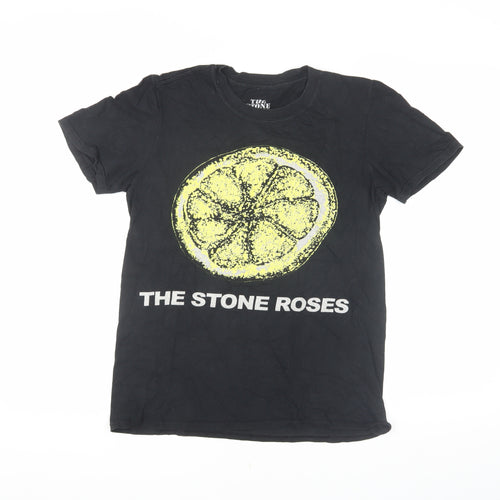 The Stone Roses Unisex Black T-Shirt - Size S, Music Theme